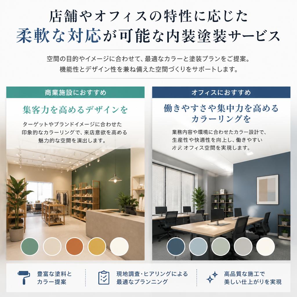 店舗・オフィスにおけるサービスの特徴
